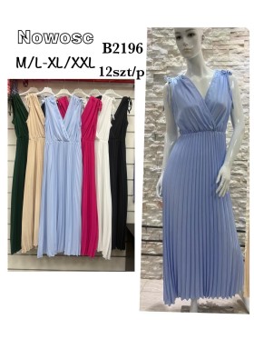 Sukienki damskie,size m-2xl ,paczka 12szt, mix kolor