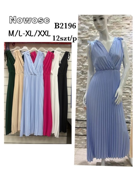 Sukienki damskie,size m-2xl ,paczka 12szt, mix kolor