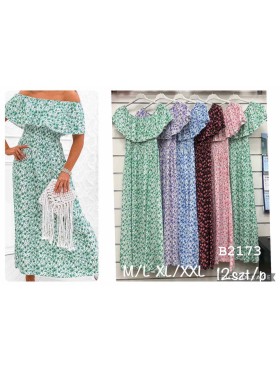 Sukienki damskie,size m-2xl ,paczka 12szt, mix kolor
