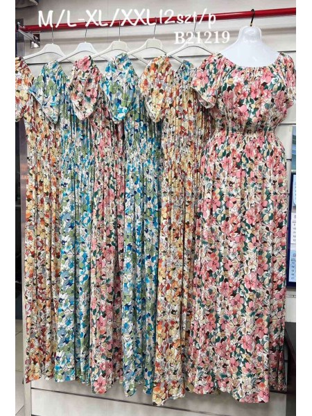 Sukienki damskie,size m-2xl ,paczka 12szt, mix kolor