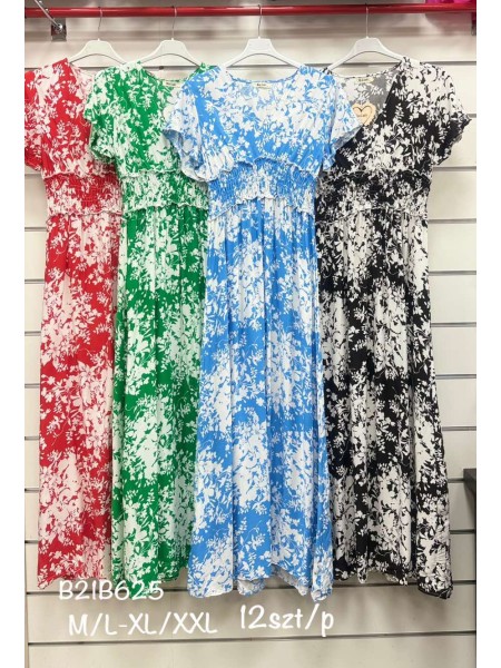 Sukienki damskie,size m-2xl ,paczka 12szt, mix kolor