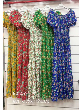 Sukienki damskie,size m-2xl ,paczka 12szt, mix kolor