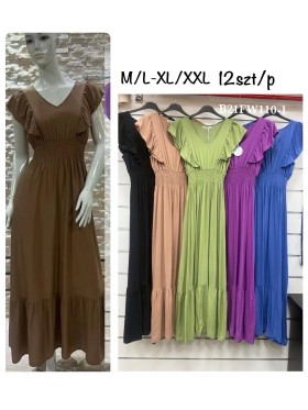 Sukienki damskie,size m-2xl ,paczka 12szt, mix kolor