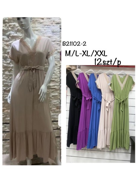 Sukienki damskie,size m-2xl ,paczka 12szt, mix kolor