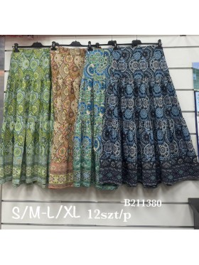 Spódnica długa damskie,size ,s-xl ,paczka 12szt, mix kolor