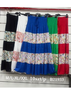 Spódnica długa damskie,size ,m-2xl ,paczka 10szt, mix kolor