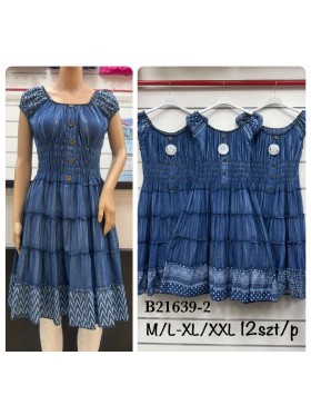 Sukienki damskie,size m-2xl ,paczka 12szt, 1 kolor