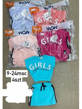 Komplety DZIECIĘCA ,size 9-24m,paczka 4szt,1kolor