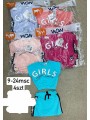 Komplety DZIECIĘCA ,size 9-24m,paczka 4szt,1kolor