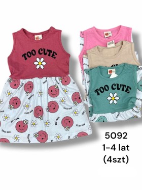 Sukienka DZIECIĘCA ,size 1-4 lat,paczka 4szt,1kolor