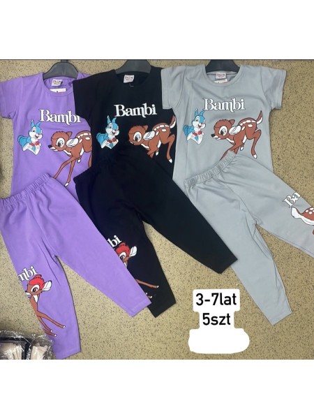 Komplety DZIECIĘCA ,size 3-7lat,paczka 5szt,1kolor