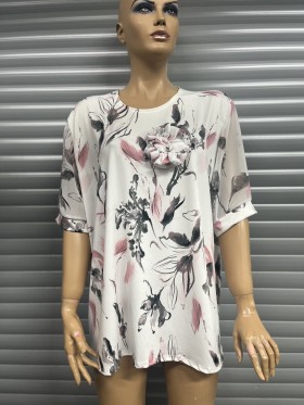 Bluzki damskie Polskie, Size 54-60, paczka 8szt 1 kolor