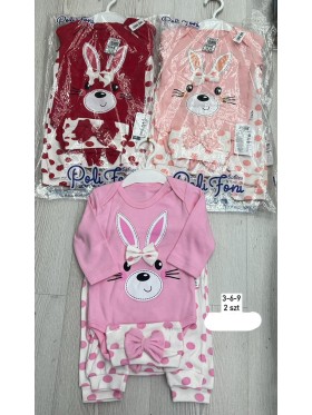 Komplety DZIECIĘCA ,size 3-9m,paczka 2szt,1kolor