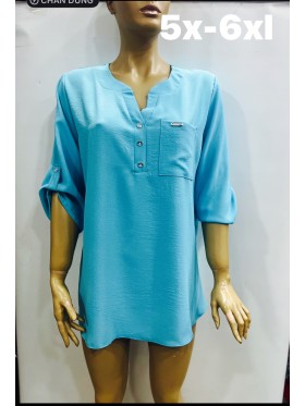 Bluzki damskie Polskie, Size 5XL-6XL, paczka 6szt 1 kolor
