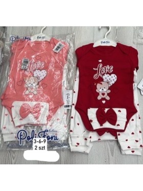 Komplety DZIECIĘCA ,size 3-9m,paczka 2szt,1kolor
