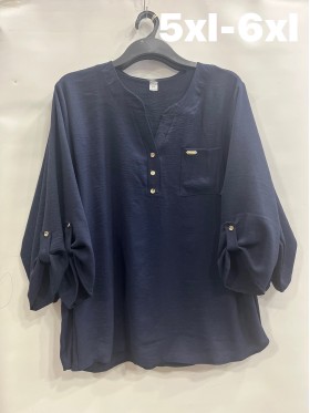 Bluzki damskie Polskie, Size 5XL-6XL, paczka 6szt 1 kolor