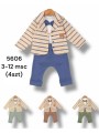 Komplety DZIECIĘCA ,size 3-12m,paczka 4szt,1kolor