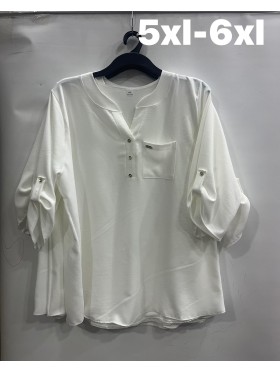 Bluzki damskie Polskie, Size 5XL-6XL, paczka 6szt 1 kolor