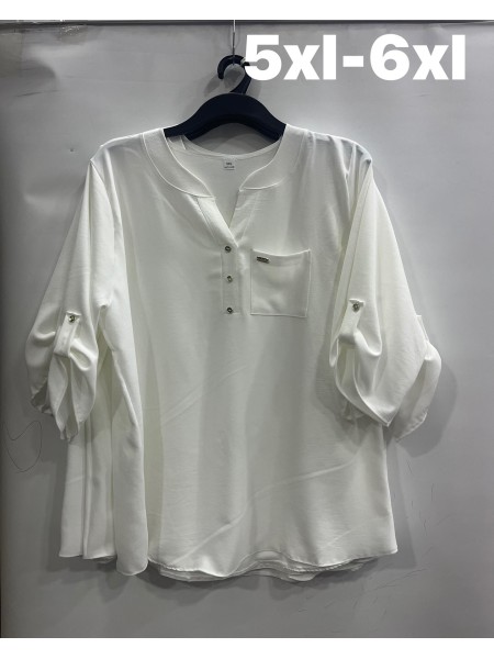 Bluzki damskie Polskie, Size 5XL-6XL, paczka 6szt 1 kolor