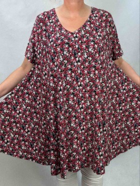 Tuniki damskie Polskie, Size standard, paczka 4szt 1 kolor