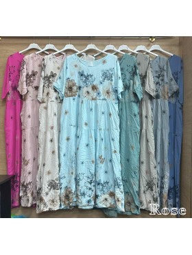 Sukienki damskie wlolskie,size uni ,paczka 6szt, mix kolor