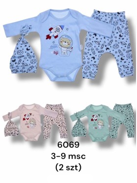 Komplety DZIECIĘCA ,size 3-9m,paczka 2szt,1kolor