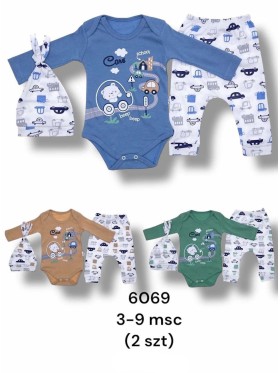 Komplety DZIECIĘCA ,size 3-9m,paczka 2szt,1kolor