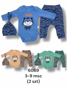 Komplety DZIECIĘCA ,size 3-9m,paczka 2szt,1kolor