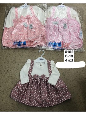 Sukienka  DZIECIĘCA ,size 6-18m,paczka 4szt,1kolor