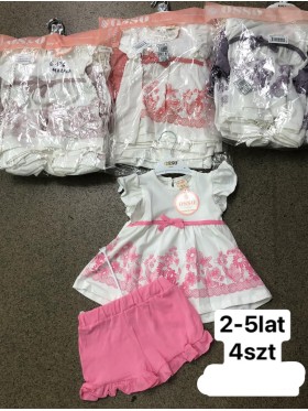 Komplety DZIECIĘCA ,size 2-5 lat,paczka 4szt,1kolor
