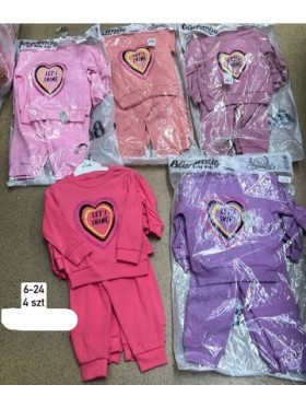 Komplety DZIECIĘCA ,size 6-24m,paczka 4szt,1kolor