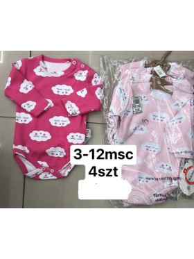 Body  DZIECIĘCA ,size  3-12m,paczka 4szt,1kolor