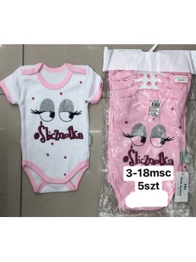 Body  DZIECIĘCA ,size  3-18m,paczka 5szt,1kolor