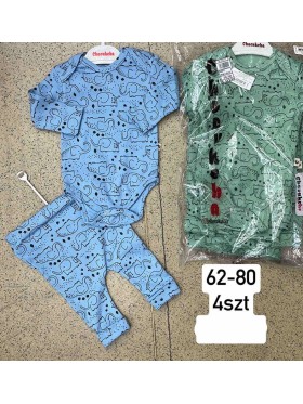 Komplety DZIECIĘCA ,size 62-80,paczka 4szt,1kolor