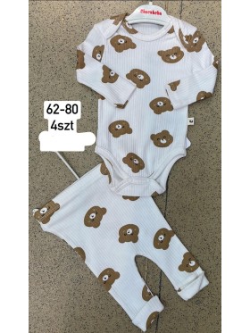 Komplety DZIECIĘCA ,size 62-80,paczka 4szt,1kolor
