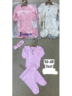 Komplety DZIECIĘCA ,size 56-68,paczka 3szt,1kolor