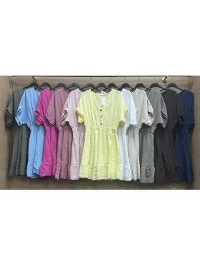 Sukienki damskie wlolskie,size uni ,paczka 6szt, mix kolor