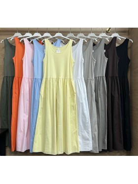 Sukienki damskie wlolskie,size uni ,paczka 6szt, mix kolor