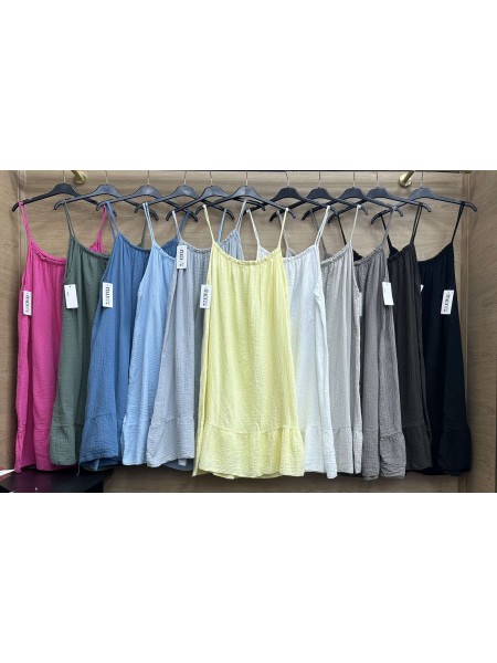 Sukienki damskie wlolskie,size uni ,paczka 6szt, mix kolor