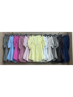 Sukienki damskie wlolskie,size uni ,paczka 6szt, mix kolor