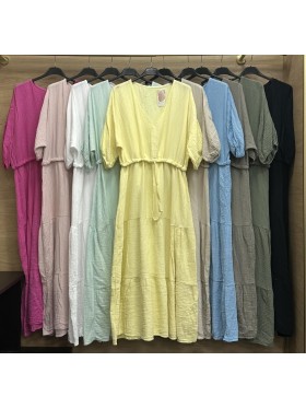 Sukienki damskie wlolskie,size uni ,paczka 6szt, mix kolor