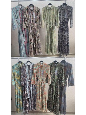Sukienki damskie wlolskie,size uni ,paczka 6szt, mix kolor