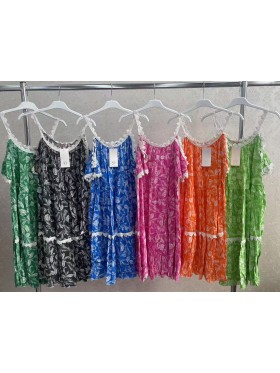Sukienki damskie wlolskie,size uni ,paczka 6szt, mix kolor