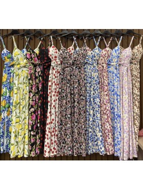 Sukienki damskie wlolskie,size uni ,paczka 6szt, mix kolor