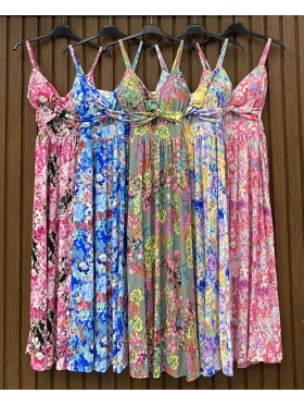 Sukienki damskie wlolskie,size uni ,paczka 6szt, mix kolor