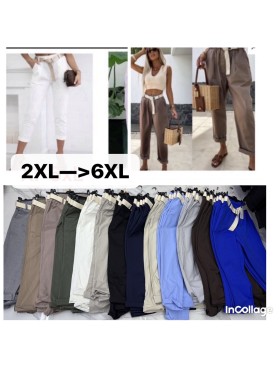 Spodnie  damskie wlolskie,size 2xl-6xl,paczka 5szt, 1kolor