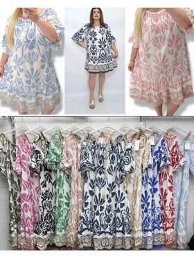 Sukienki damskie wlolskie,size uni ,paczka 6szt, mix kolor
