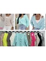 Swetry damskie wlolskie,size uni ,paczka 6szt, mix kolor