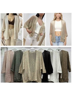 Swetry damskie wlolskie,size uni ,paczka 6szt, mix kolor