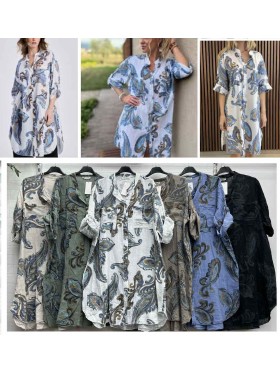 Tuniki damskie wlolskie,size uni ,paczka 6szt, mix kolor